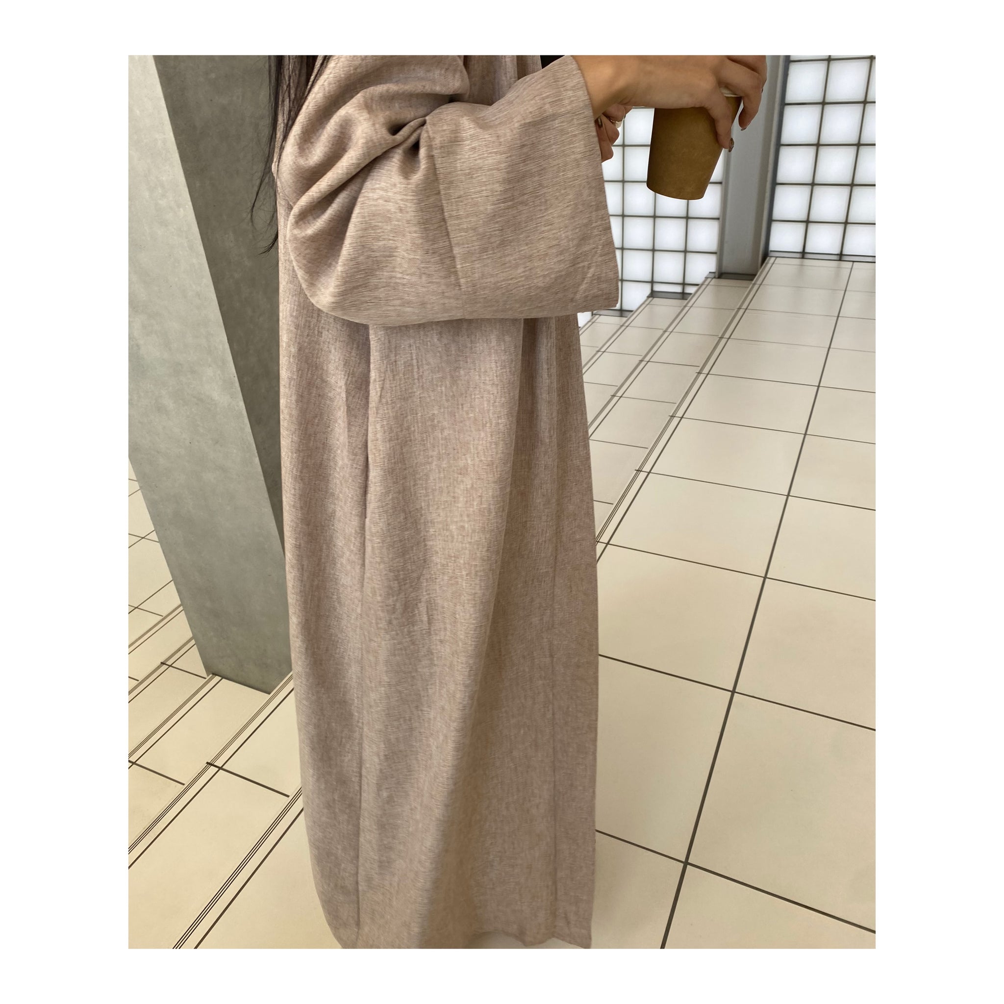 linen long gown