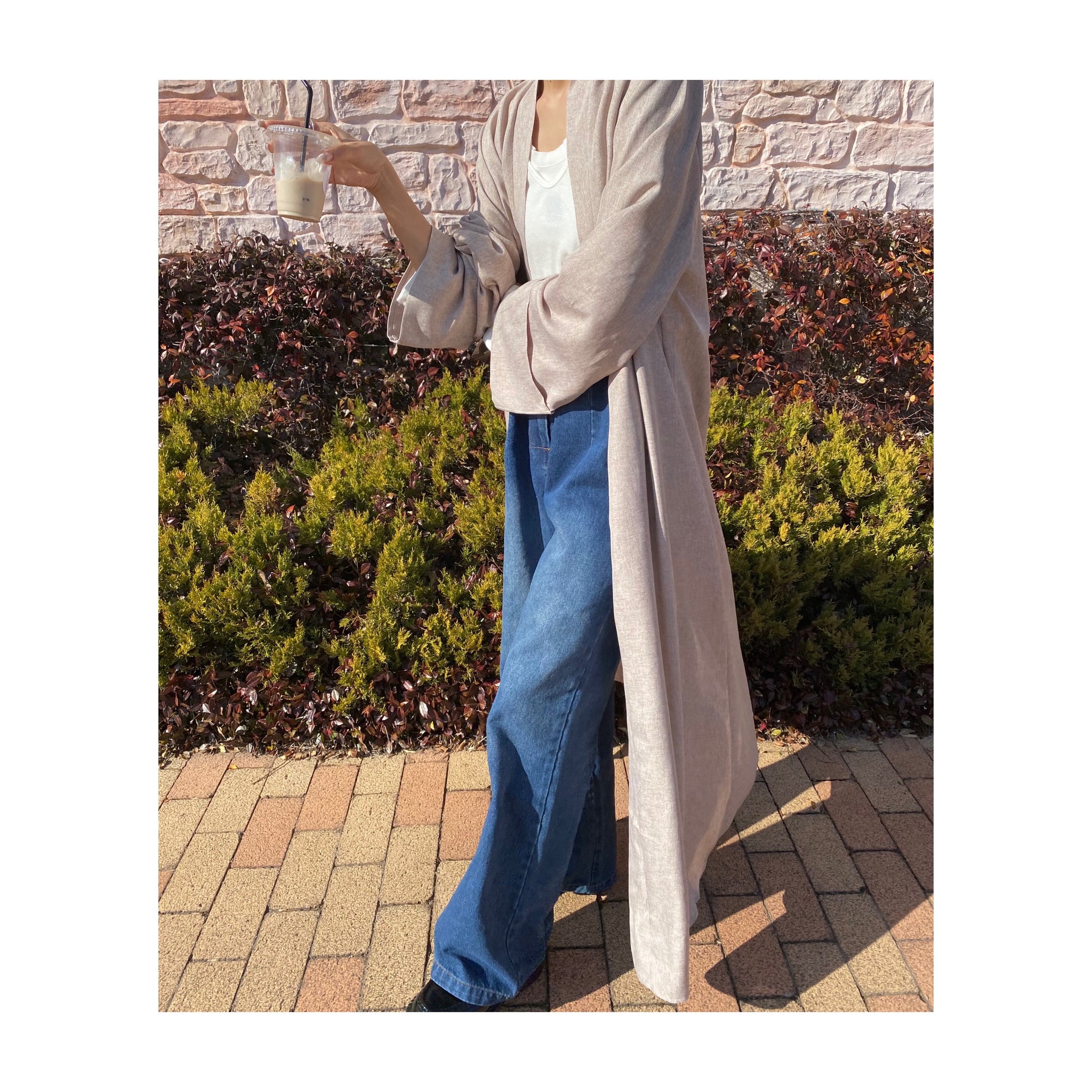 linen long gown