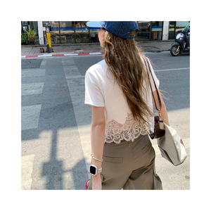 short laceTshirt