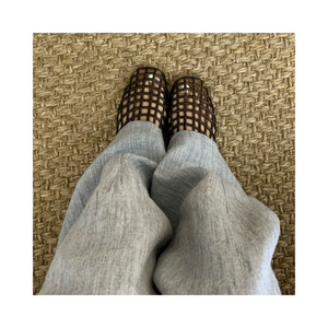 Woven jelly sandals