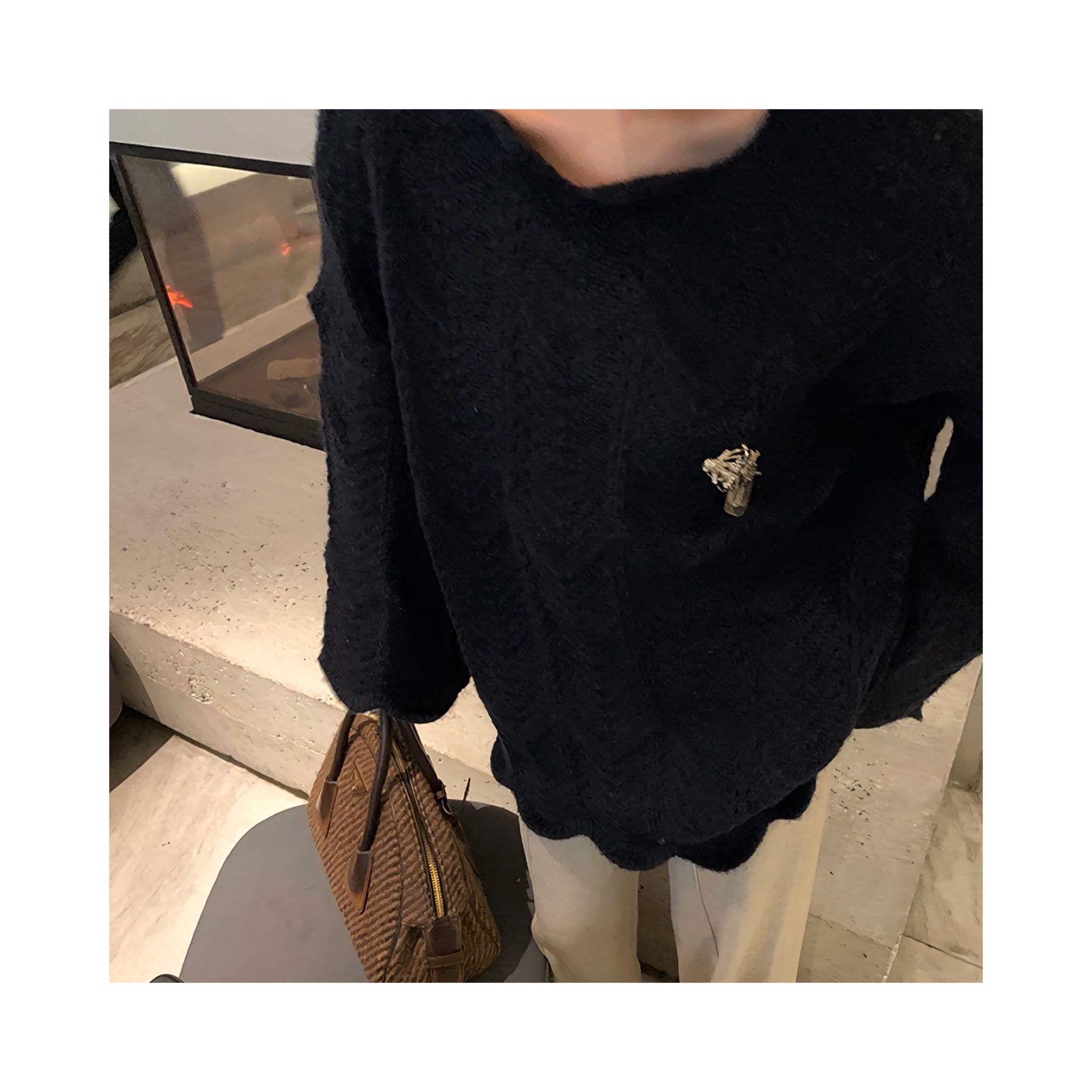 scale wool knit