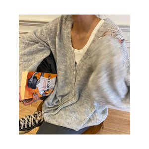 thin woolcardigan