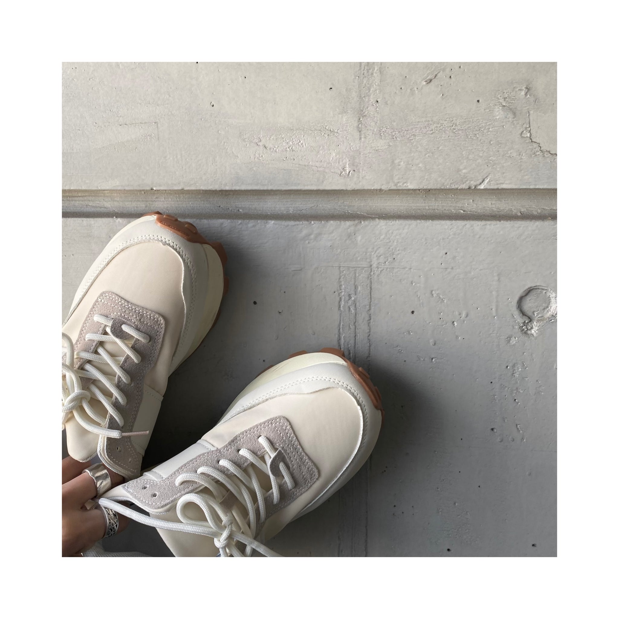 white sneaker