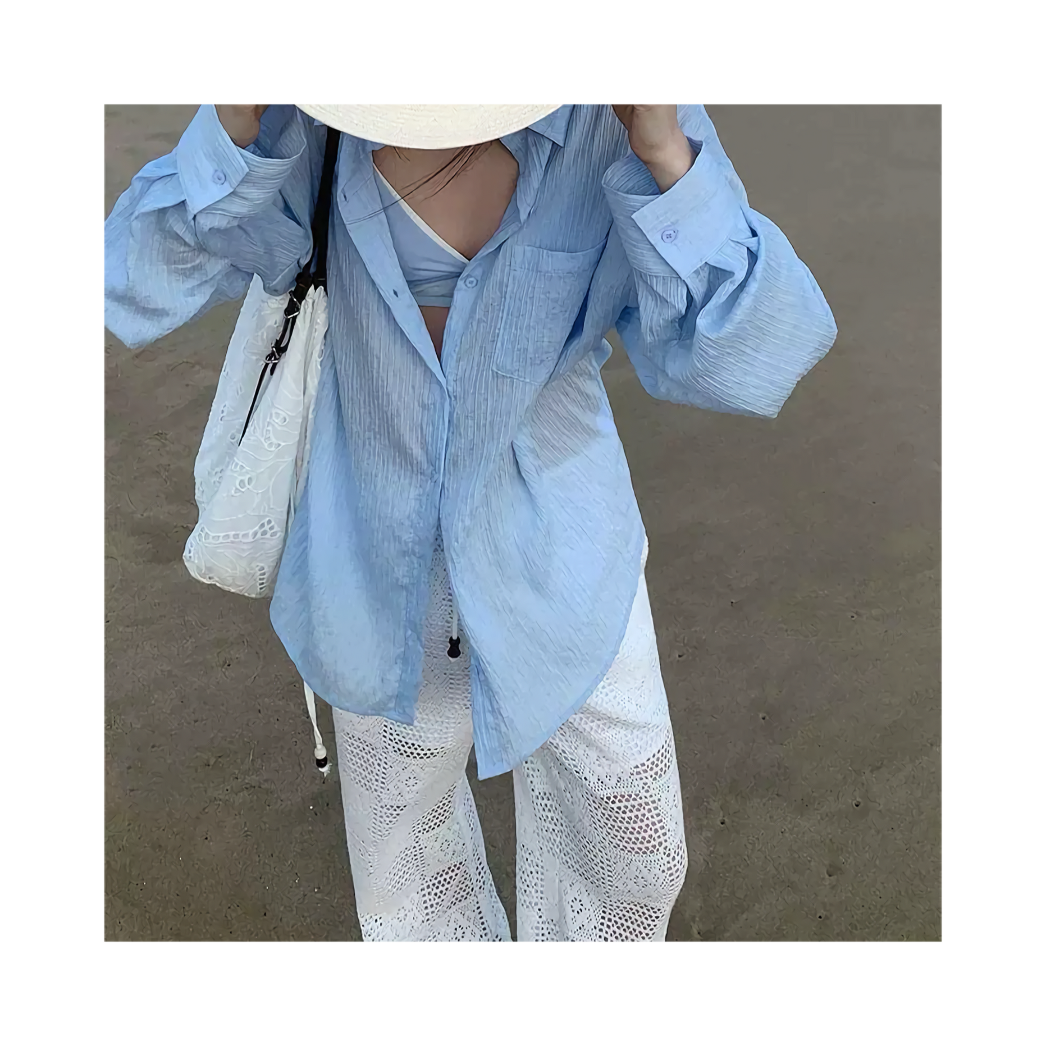 block lacepants