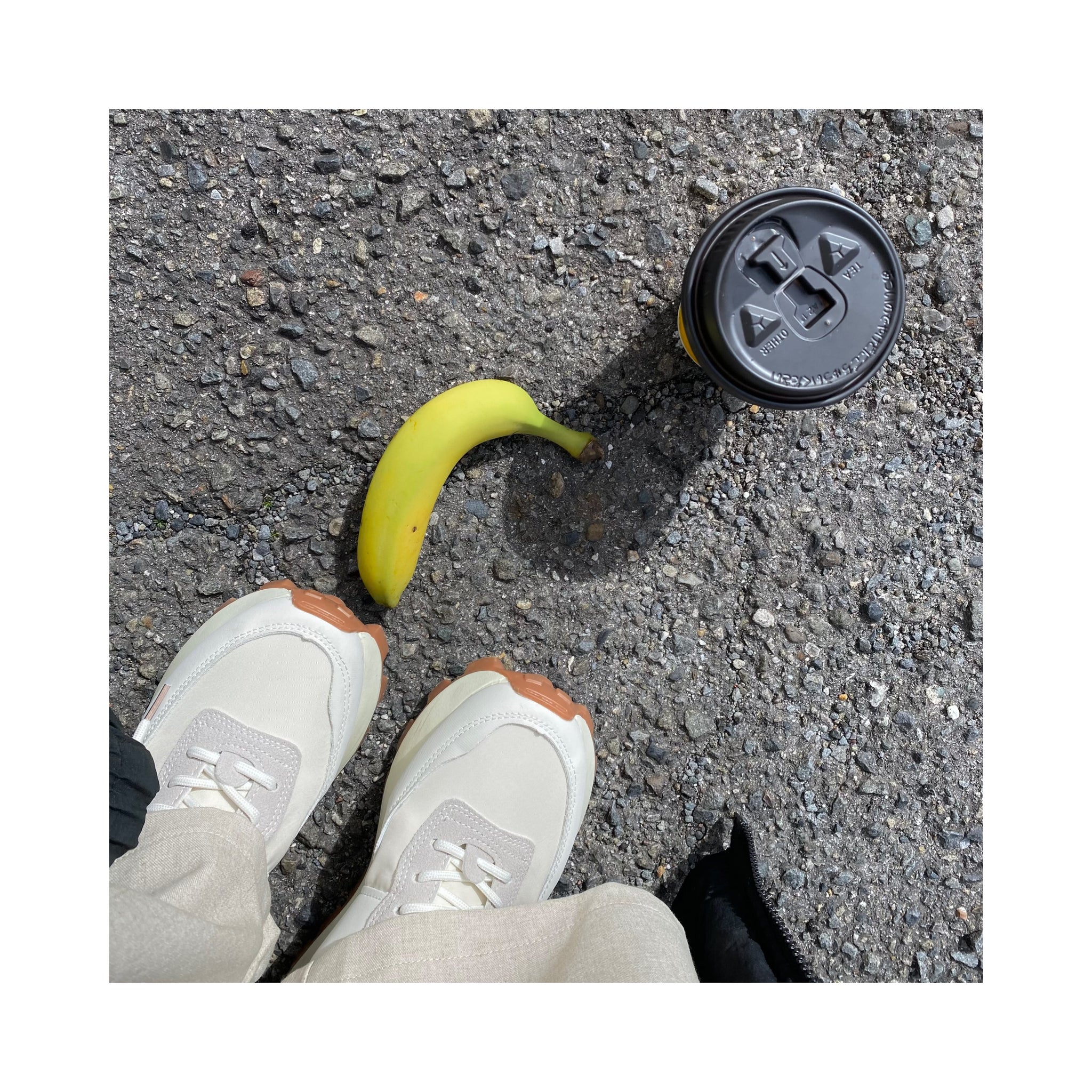 white sneaker