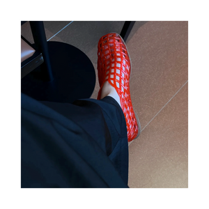 Woven jelly sandals