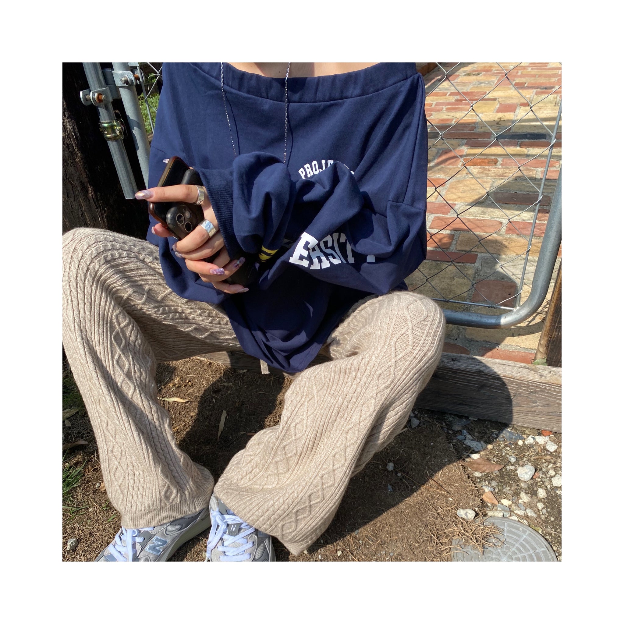cable knitpants