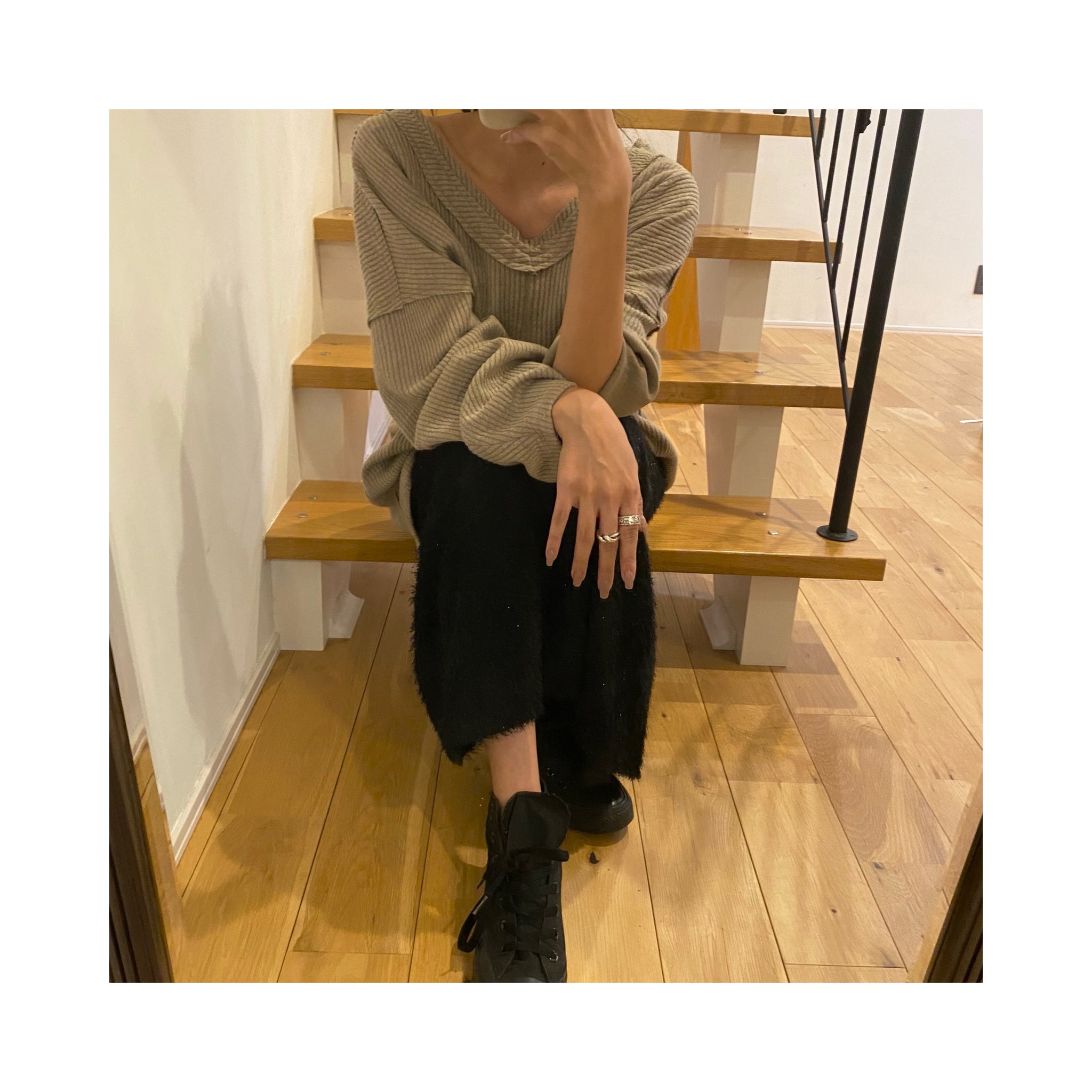 glitter knitskirt