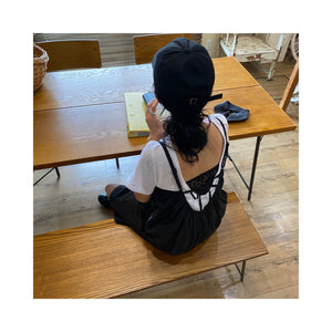 .back ribbon rompers