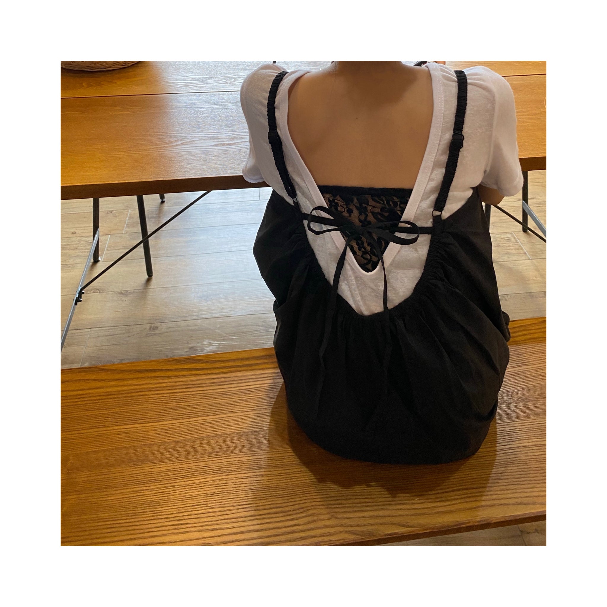 .back ribbon rompers