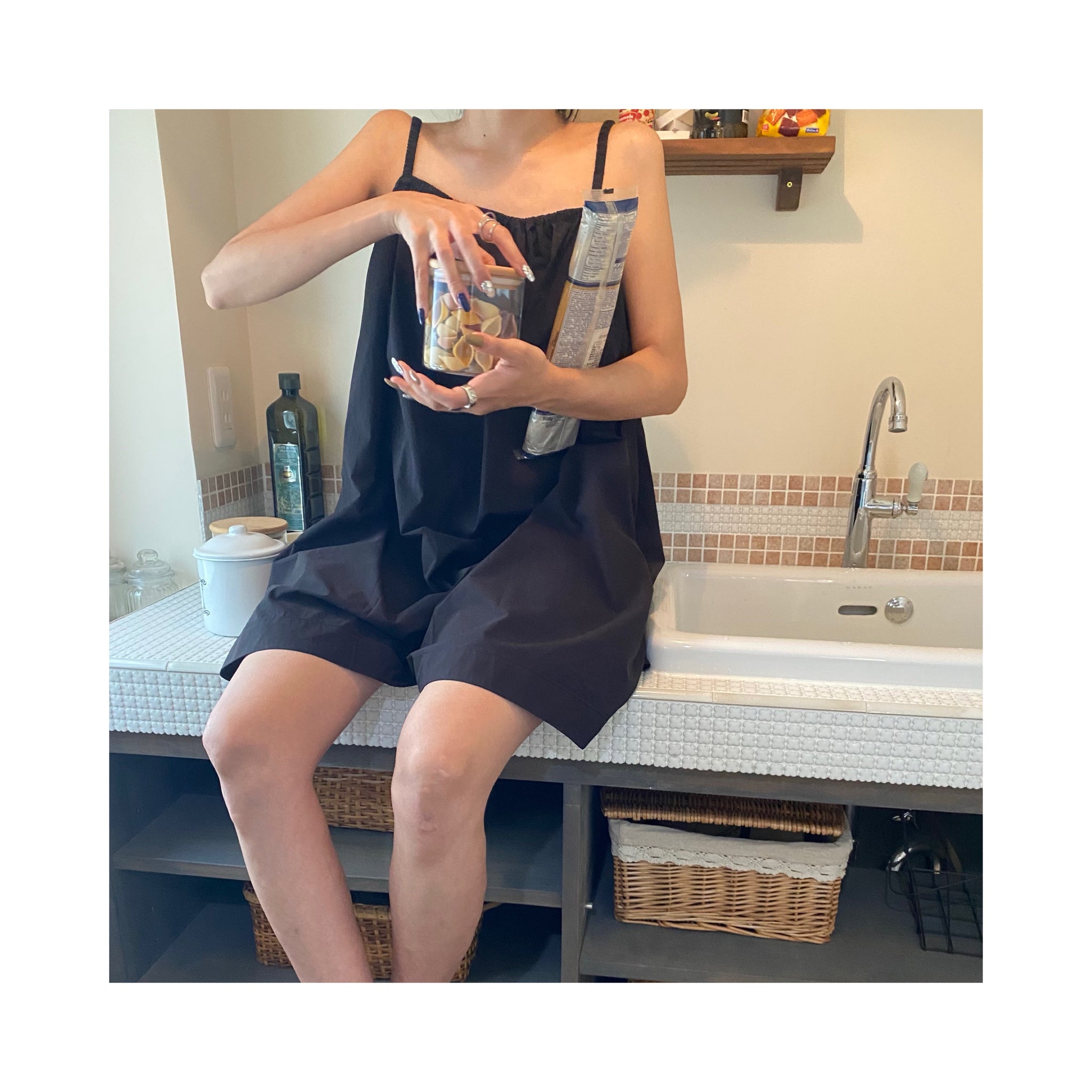 .back ribbon rompers