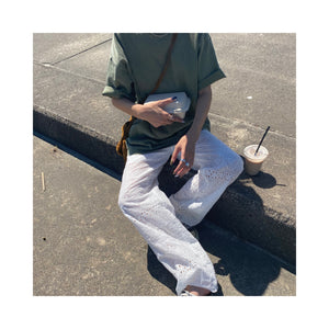 .layer lace pants