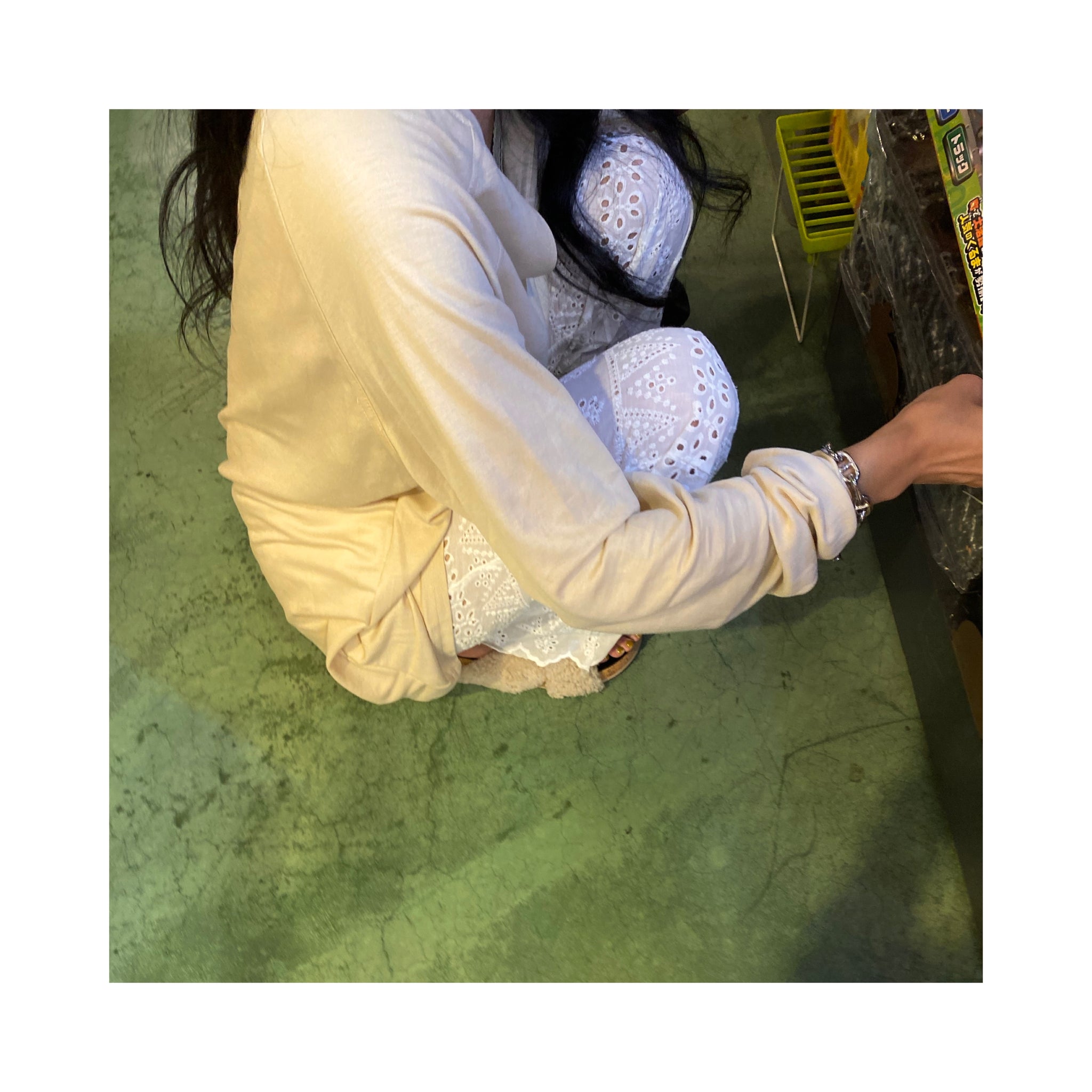 .layer lace pants