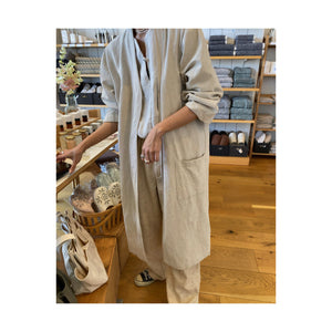 .simple linen gown