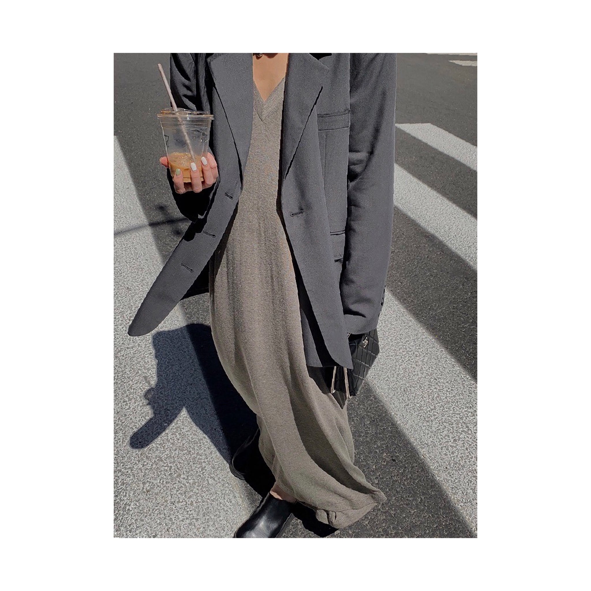 Vneck loose ONE PIECE