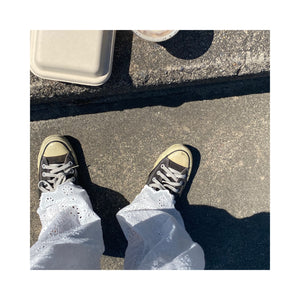 .layer lace pants