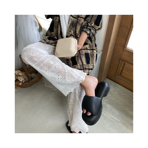 .layer lace pants