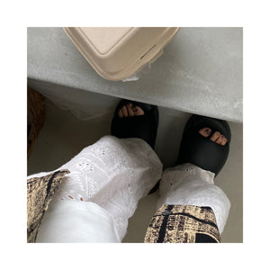 .layer lace pants