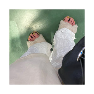 .layer lace pants
