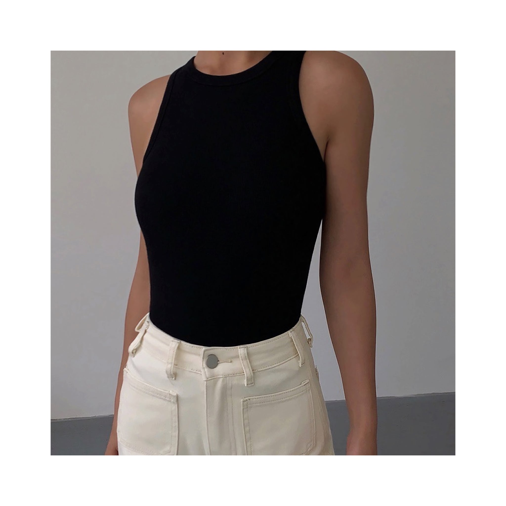 .rib simple sleeve