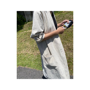 .simple linen gown