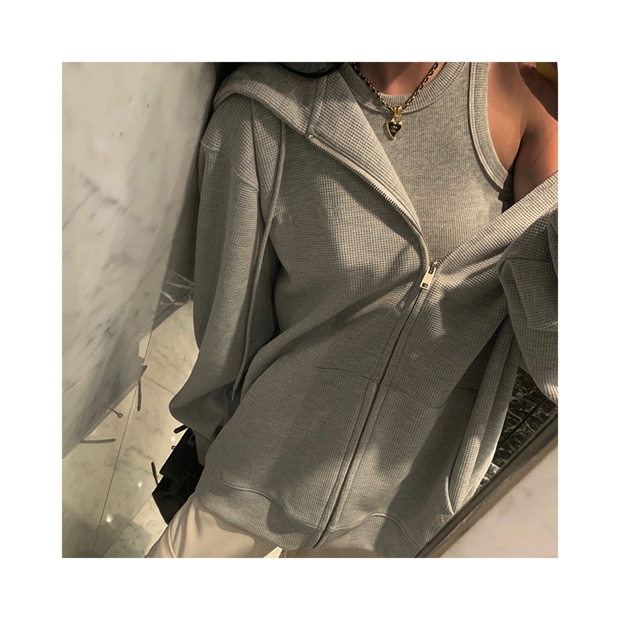 .rib simple sleeve