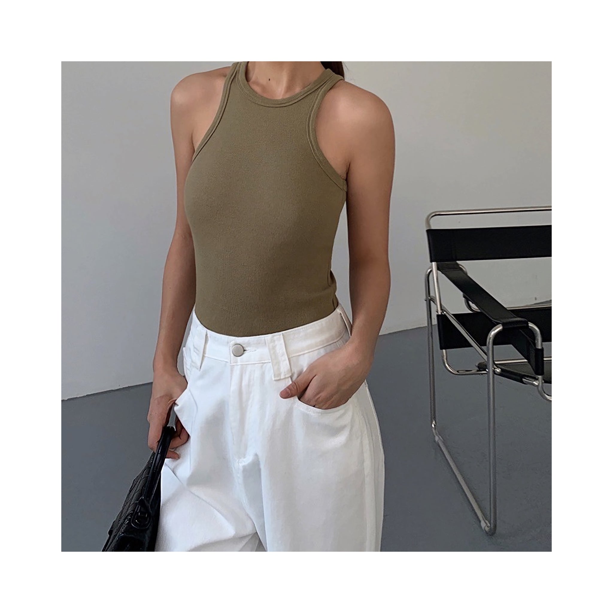 .rib simple sleeve