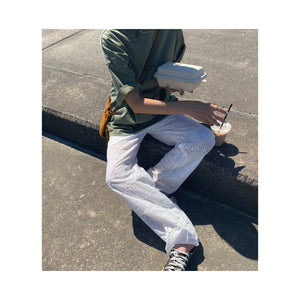 .layer lace pants