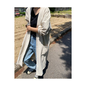 .simple linen gown