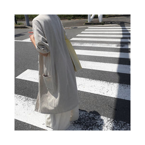 .simple linen gown