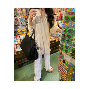 .layer lace pants