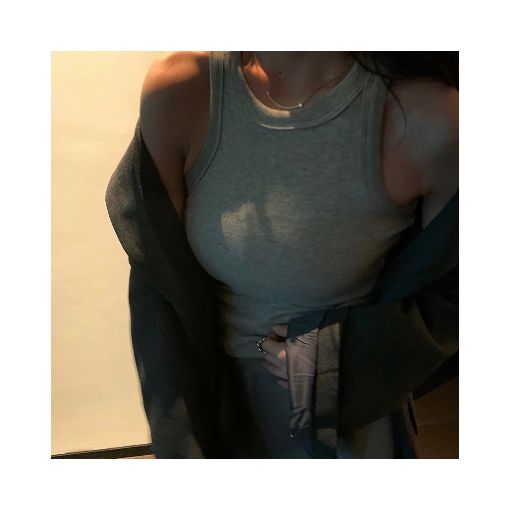 .rib simple sleeve