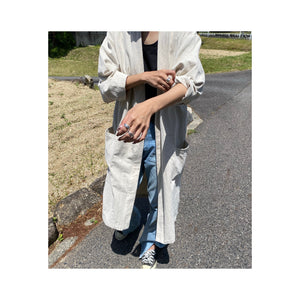 .simple linen gown