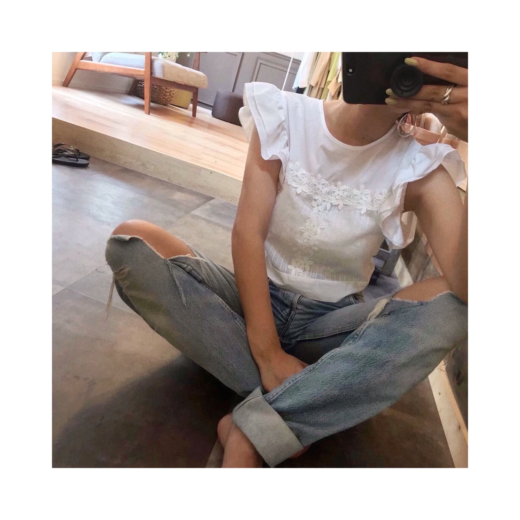 back embro blouse