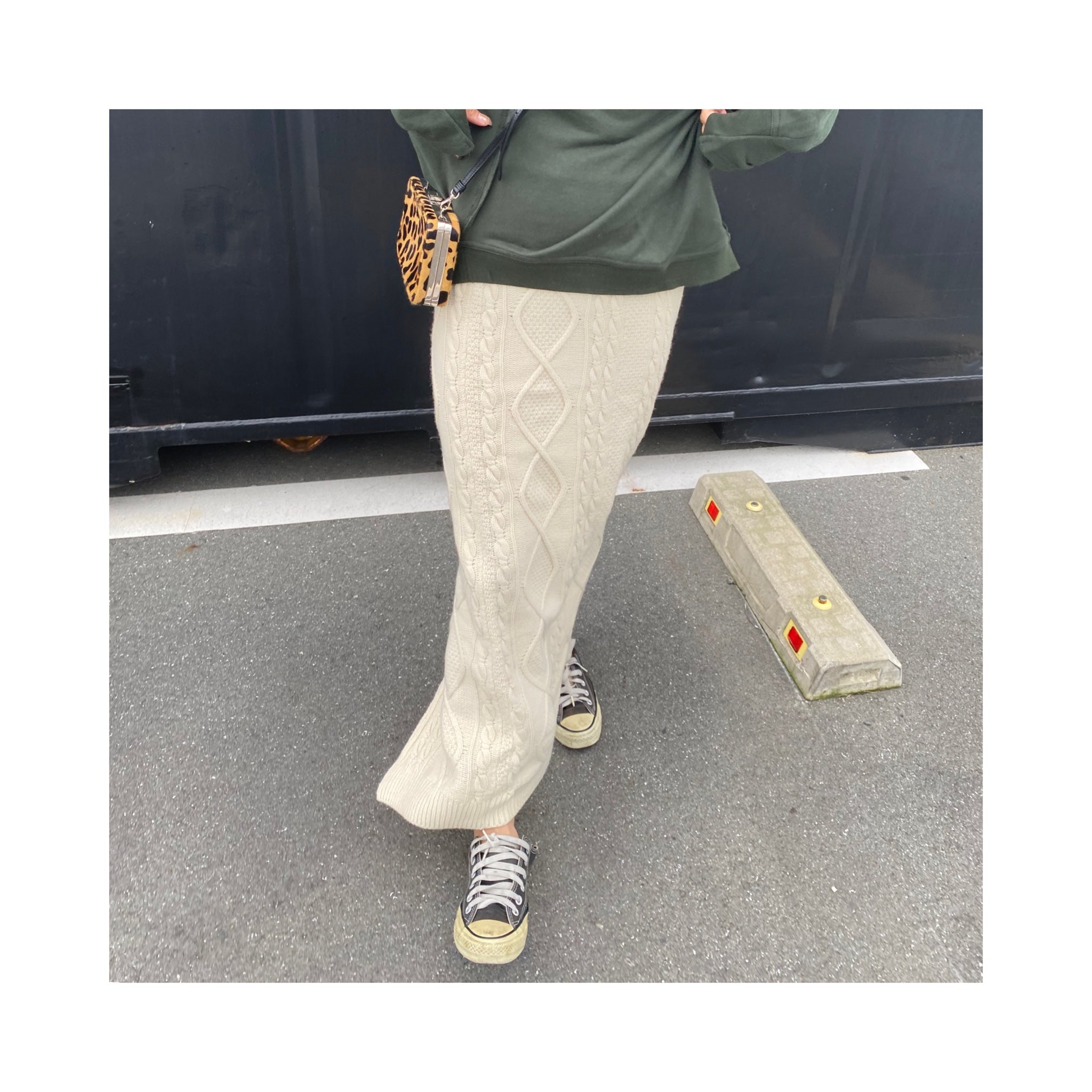 cable knit skirt