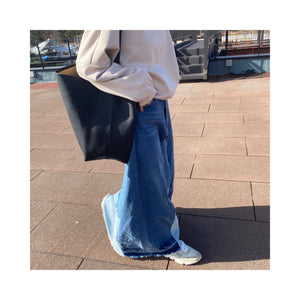 frin denim skirt