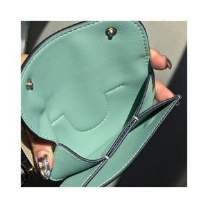 real leather miniwallet case