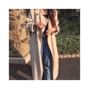 beige oatmeal handmade coat