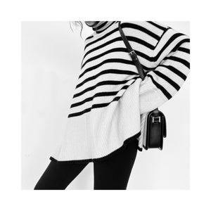 border stripe knit
