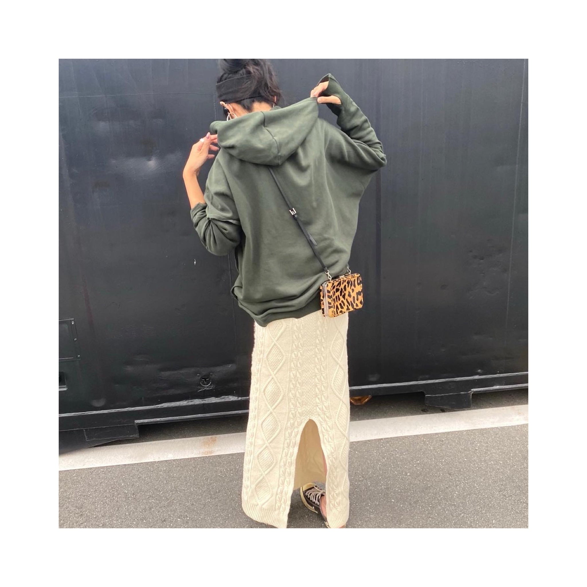 cable knit skirt