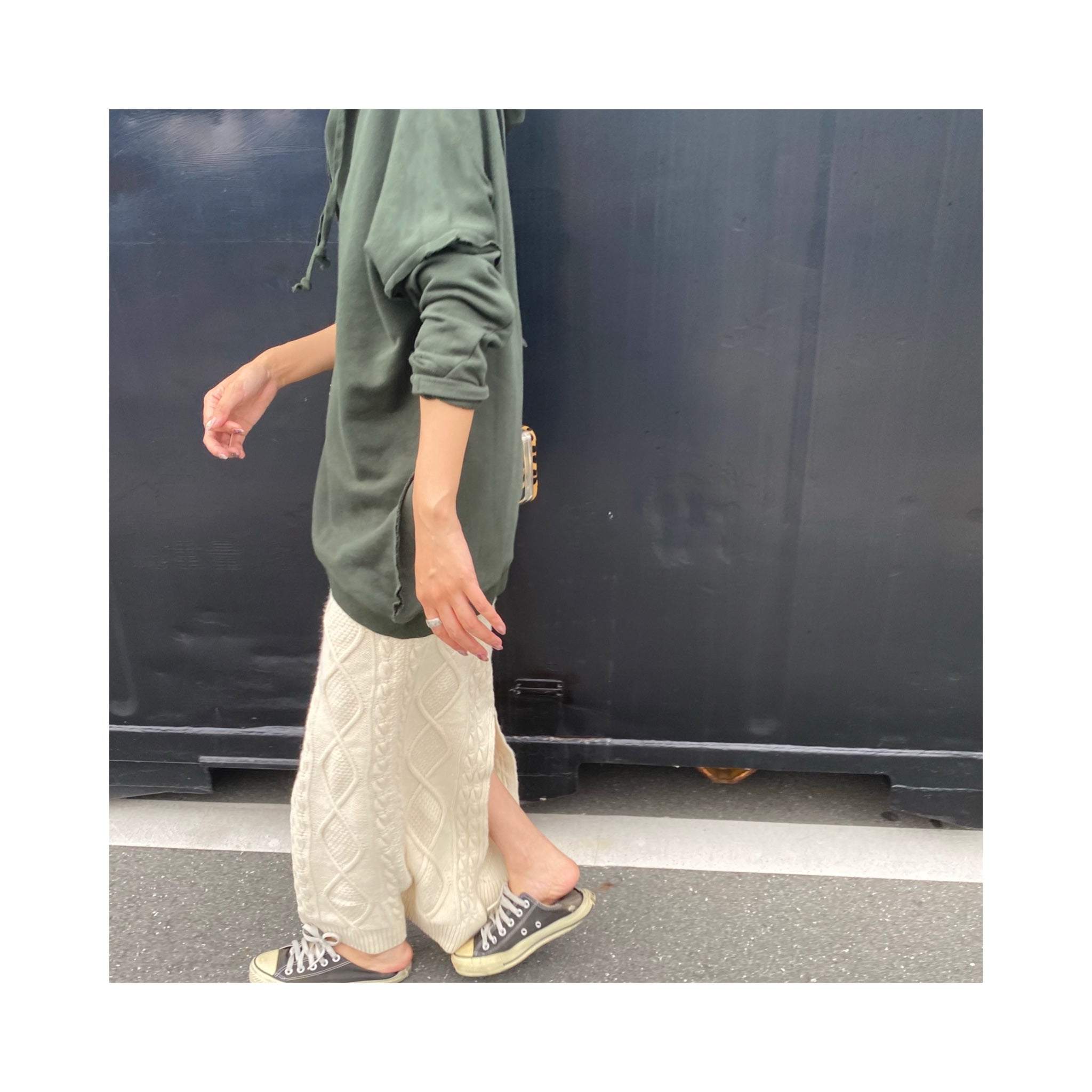 cable knit skirt