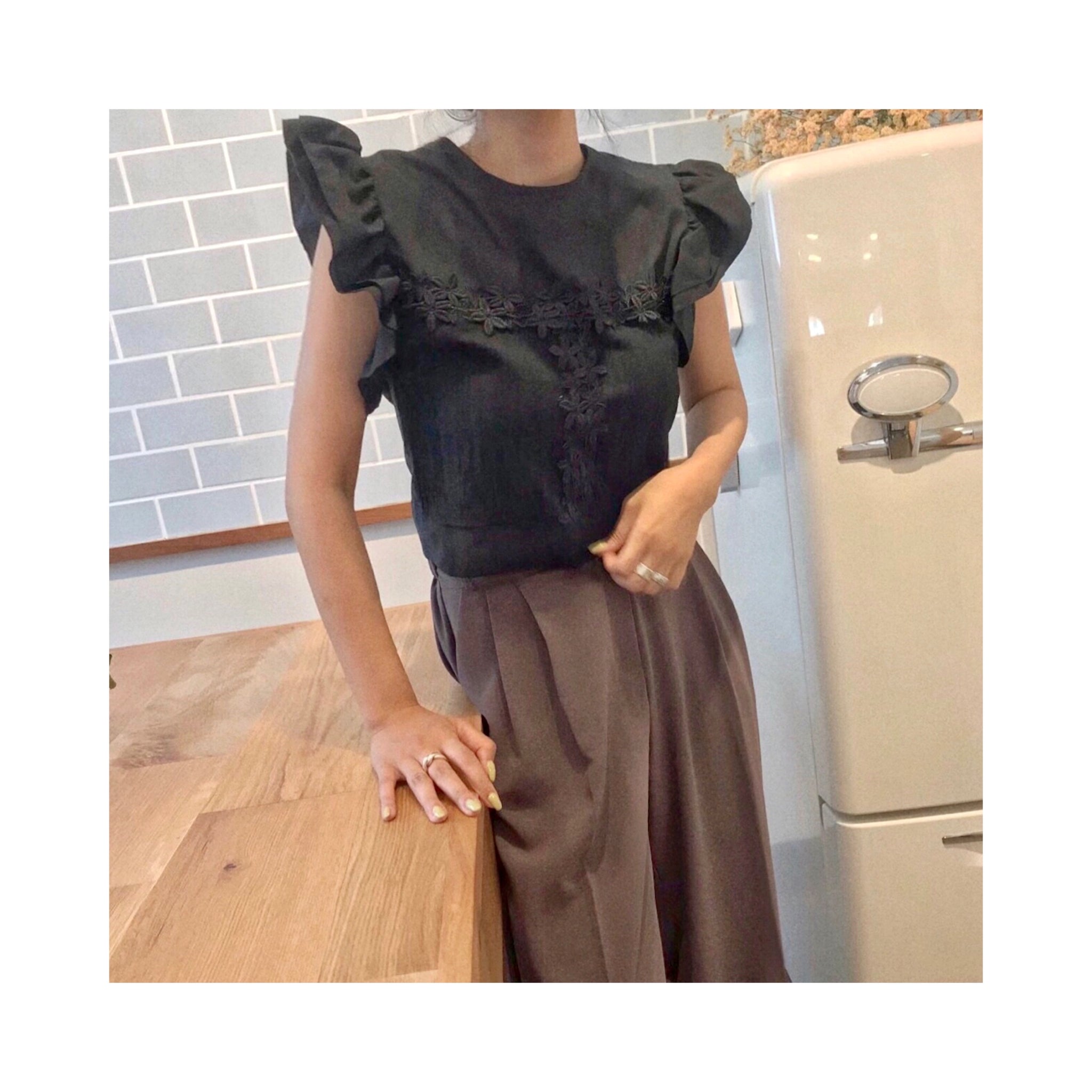 back embro blouse