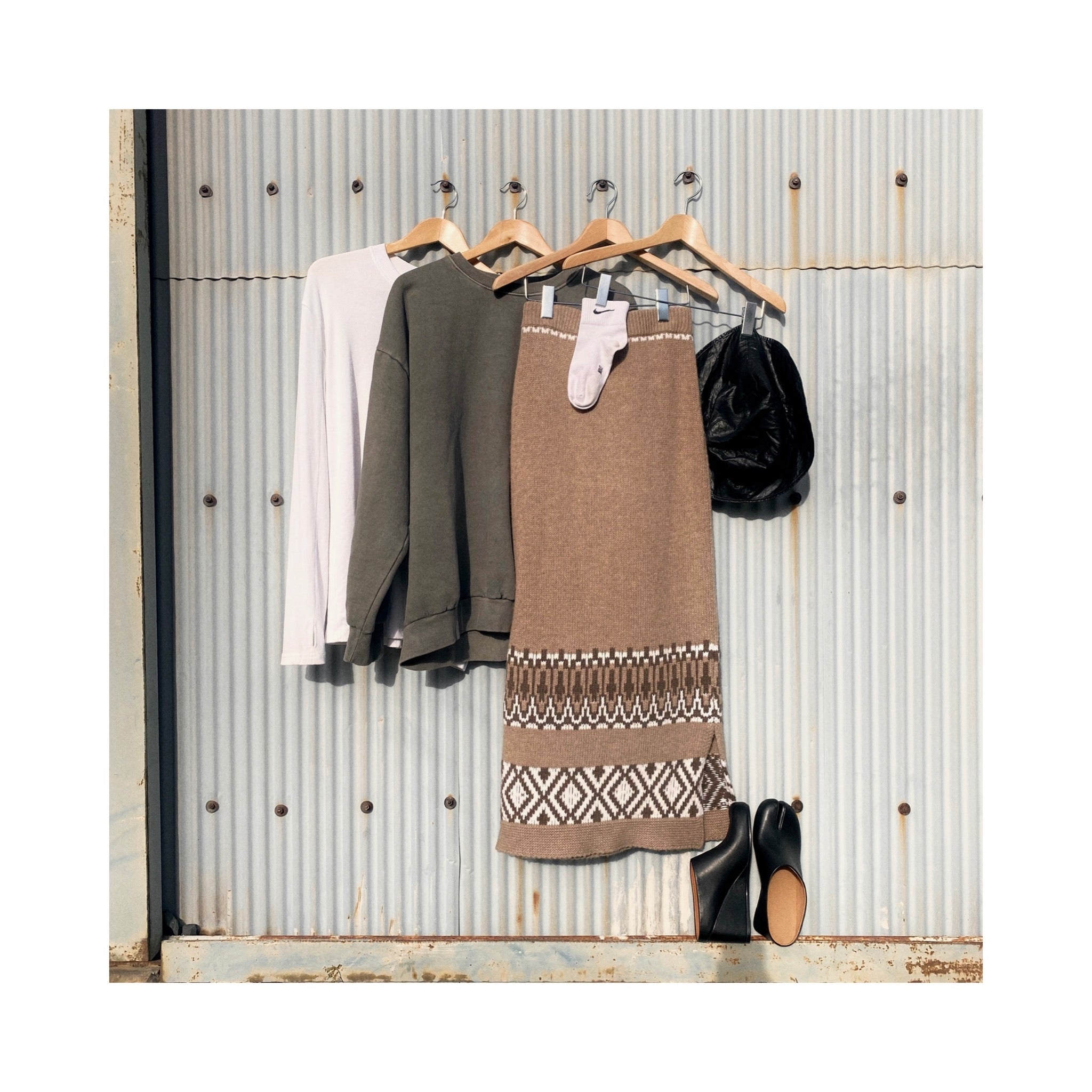 Nordic wool skirt