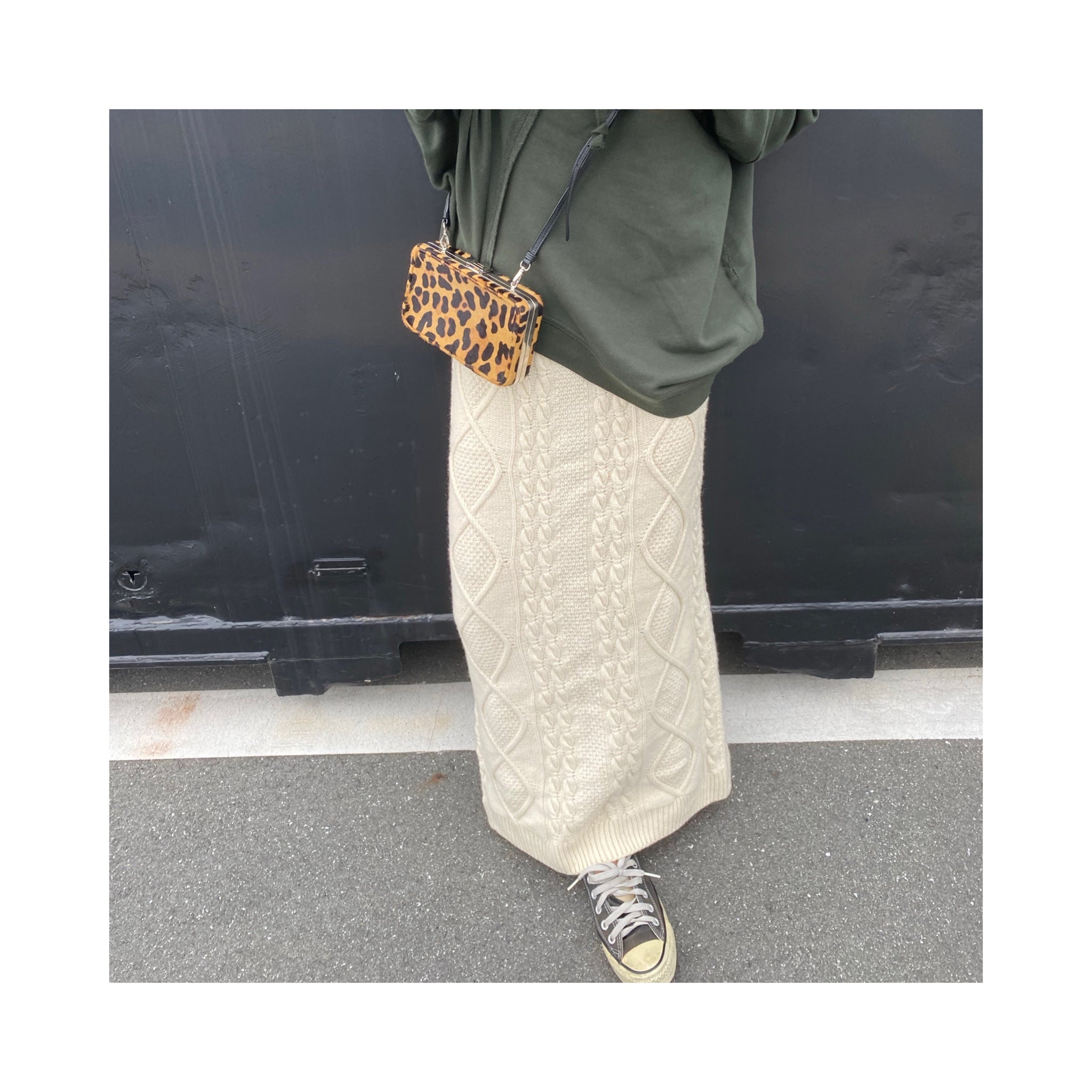 cable knit skirt