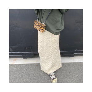 cable knit skirt