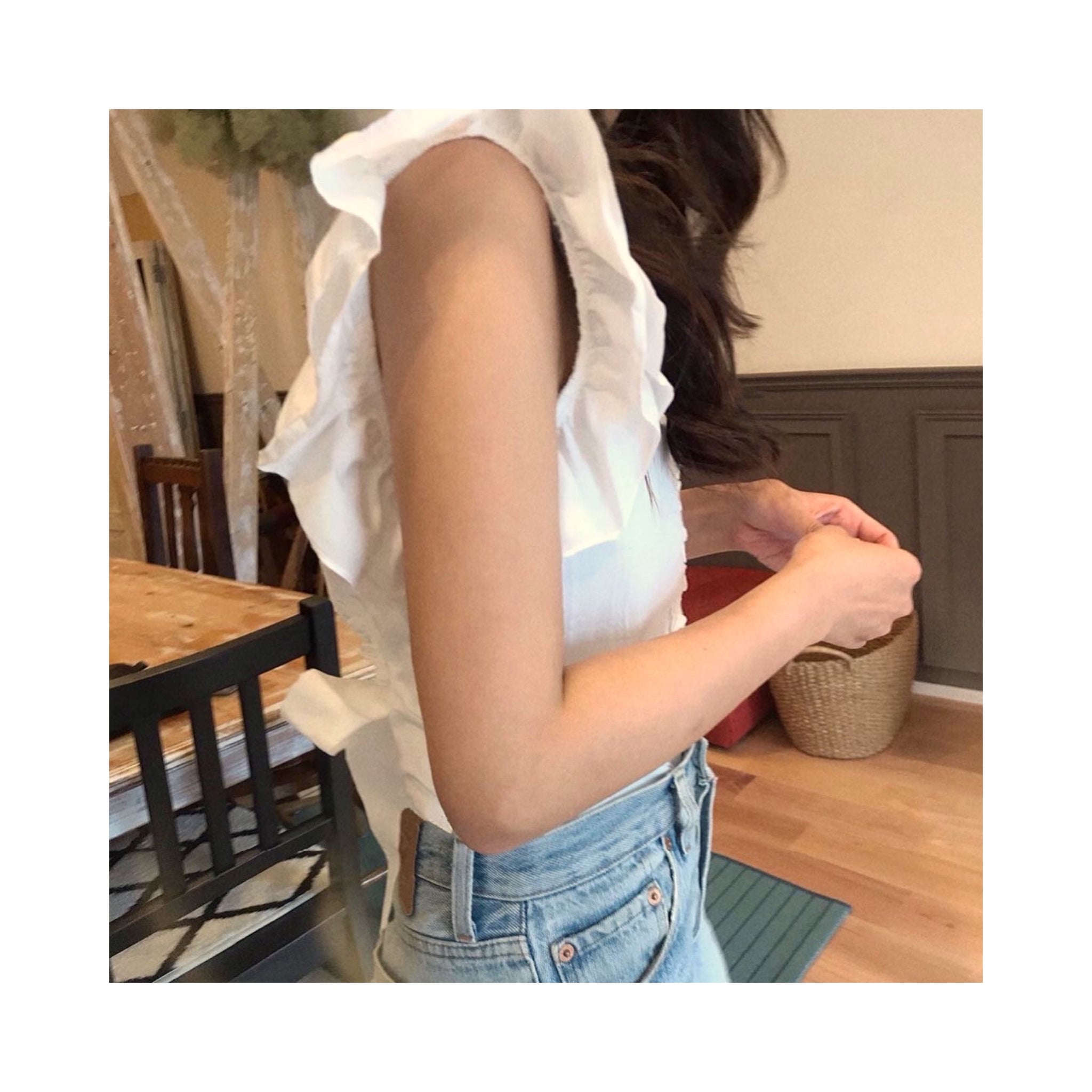 back embro blouse