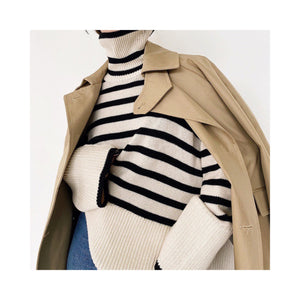 border stripe knit