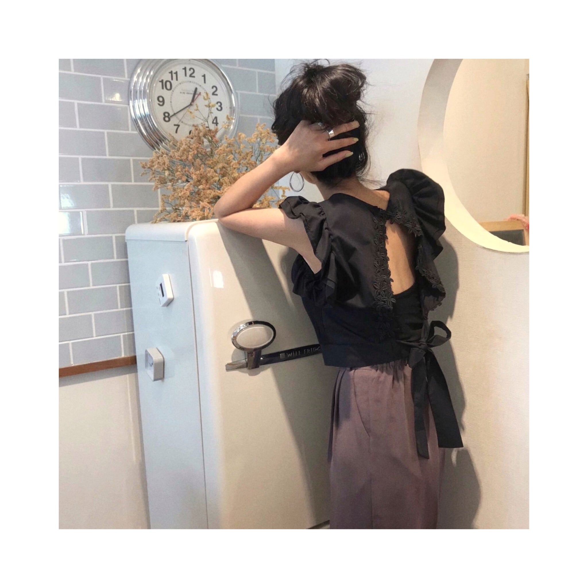 back embro blouse