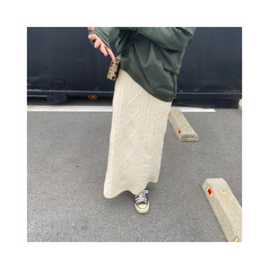 cable knit skirt