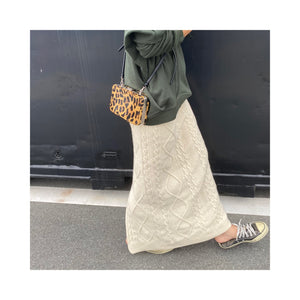 cable knit skirt